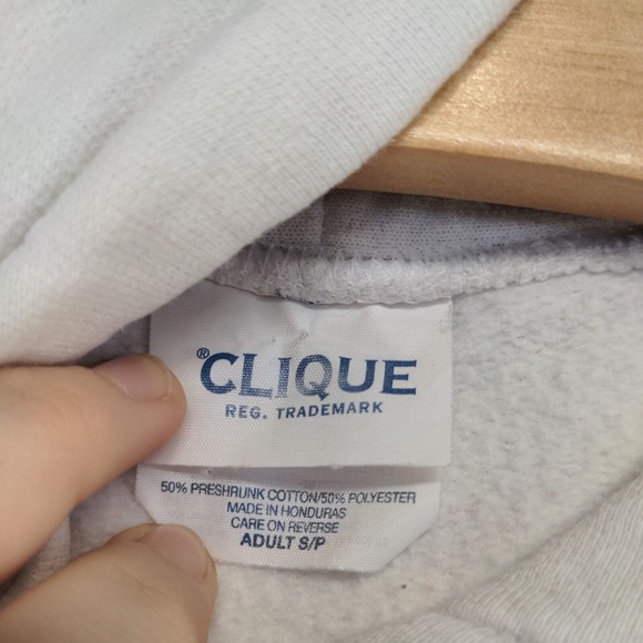 Clique Men's Hoodie Sweatshirt White Small VEX Robotics World Championship 2018 - Picture 13 of 16